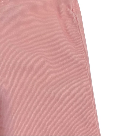 031 Baby B'gosh 6 Month Baby Girl Blush Pink Corduroy Pants with Suspenders - Picture 2 of 2